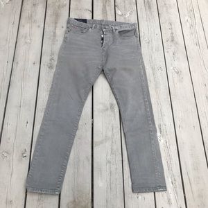 Polo Ralph Lauren Sullivan Slim Gray Button Fly Denim Jeans